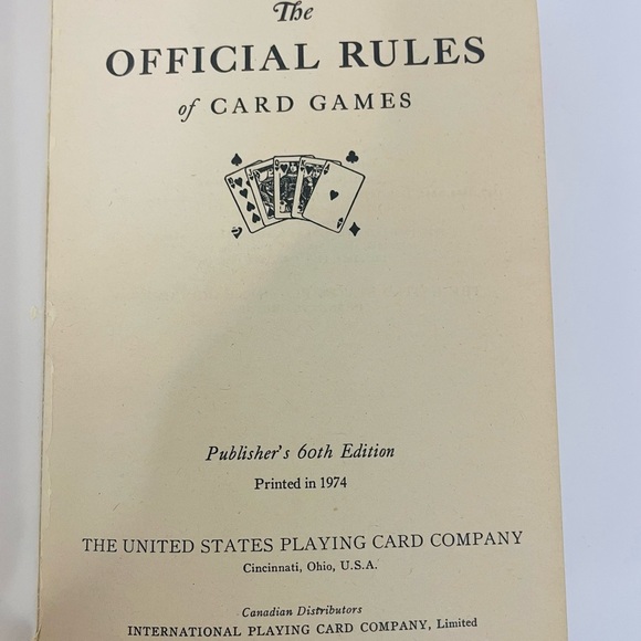 Vintage 1960’s Paperback Official Rules of Card Games 60th Edition - Picture 2 of 5